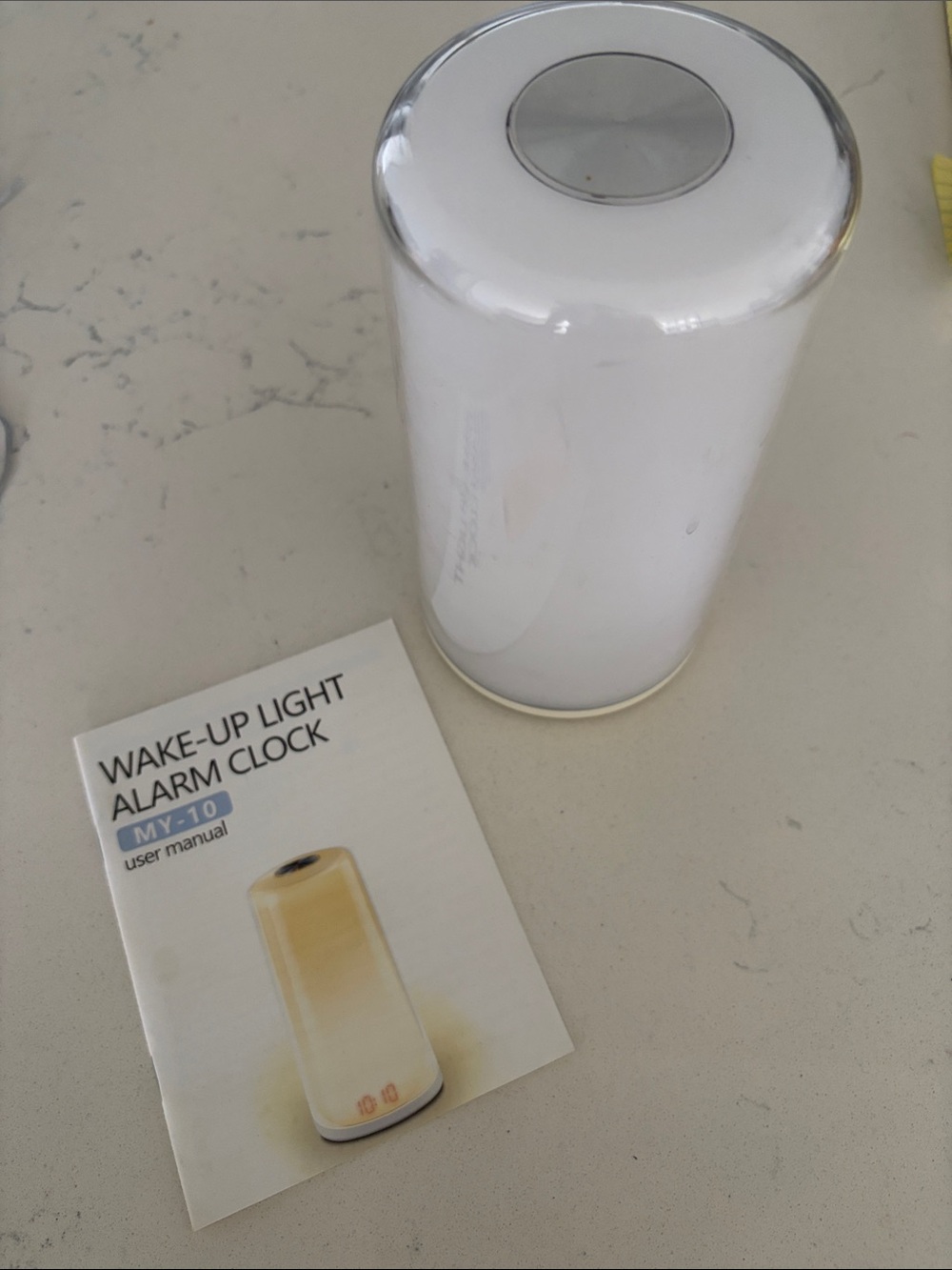Amazon White Wake-Up Light Alarm Lamp